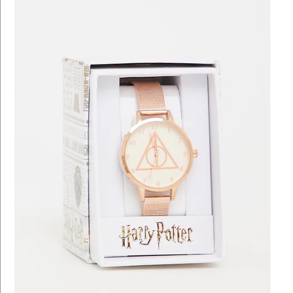 torrid Accessories - ROSE GOLD MESH HARRY POTTER DEATHLY HALLOWS WATCH